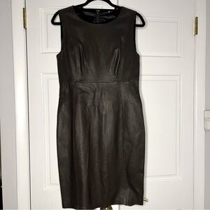 🖤 Ellie Tahari Women’s 100% Leather Dress New w/Tags